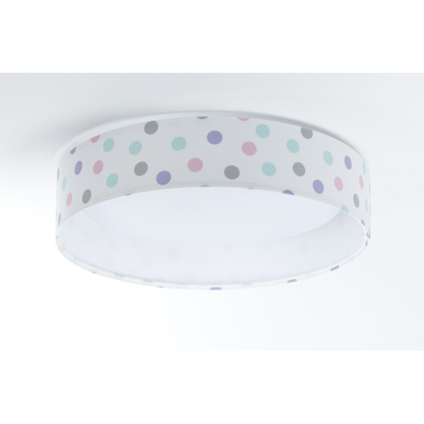 Стельовий LED світильник GALAXY KIDS LED/24W/230V горошок різнокольоровий