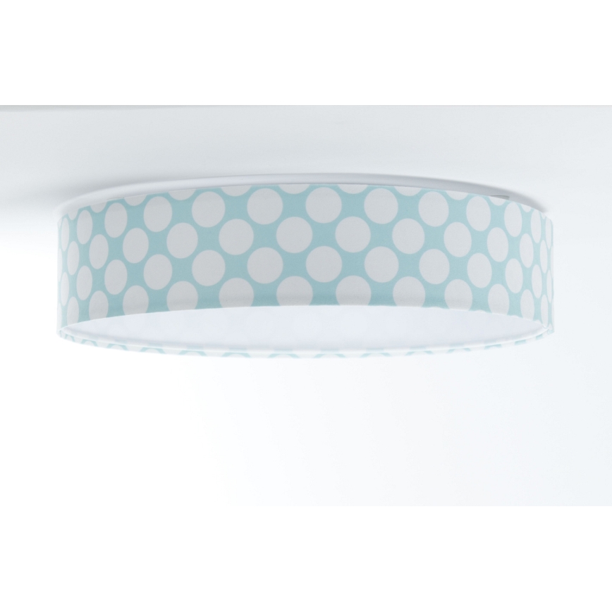 Стельовий LED світильник GALAXY KIDS LED/24W/230V горошок зелений/білий