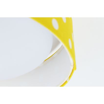 Стельовий LED світильник GALAXY KIDS LED/24W/230V горошок жовтий/білий