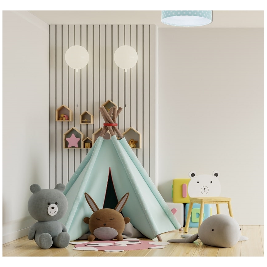 Стельовий LED світильник GALAXY KIDS LED/24W/230V зірочки зелений/білий