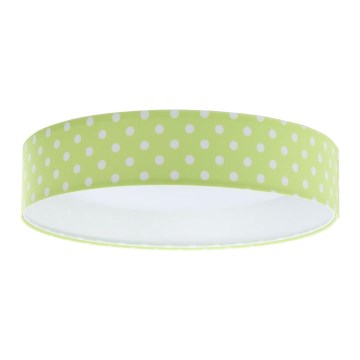 Стельовий LED світильник GALAXY KIDS LED/24W/230V крапки зелений/білий