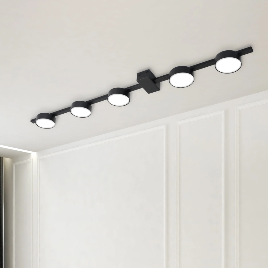 Стельовий LED світильник JOY 5xGX53/6W/230V чорний