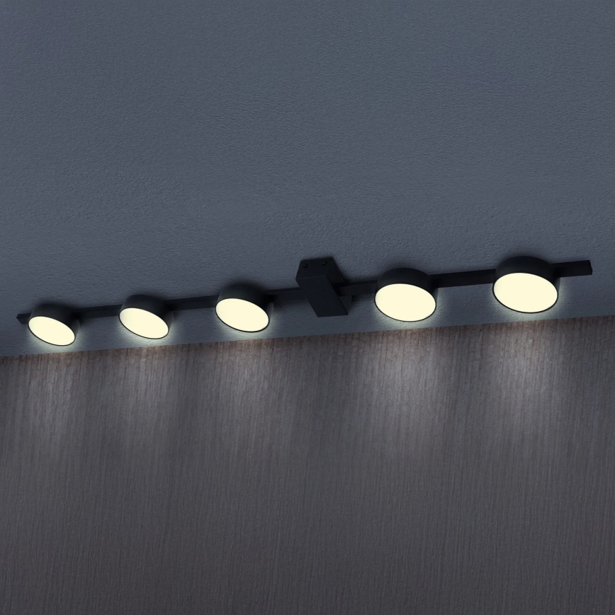 Стельовий LED світильник JOY 5xGX53/6W/230V чорний