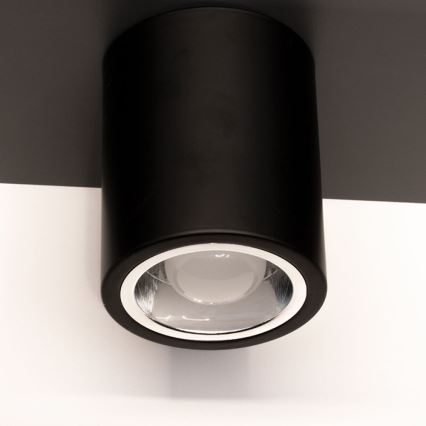 Стельовий LED світильник JUPITER 1xE27/6W/230V 120x98 mm чорний