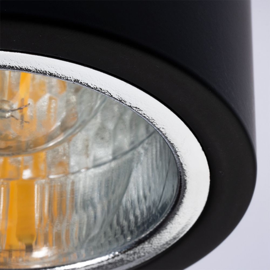 Стельовий LED світильник JUPITER 1xE27/6W/230V 120x98 mm чорний