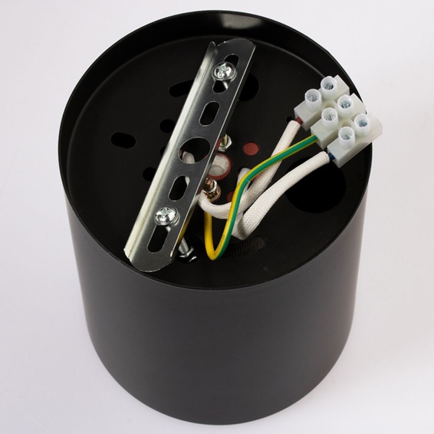 Стельовий LED світильник JUPITER 1xE27/6W/230V 120x98 mm чорний