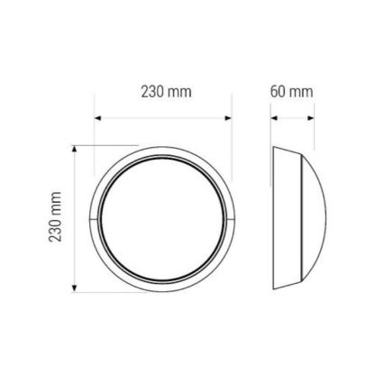 Стельовий LED світильник LED/11W/230V IP40