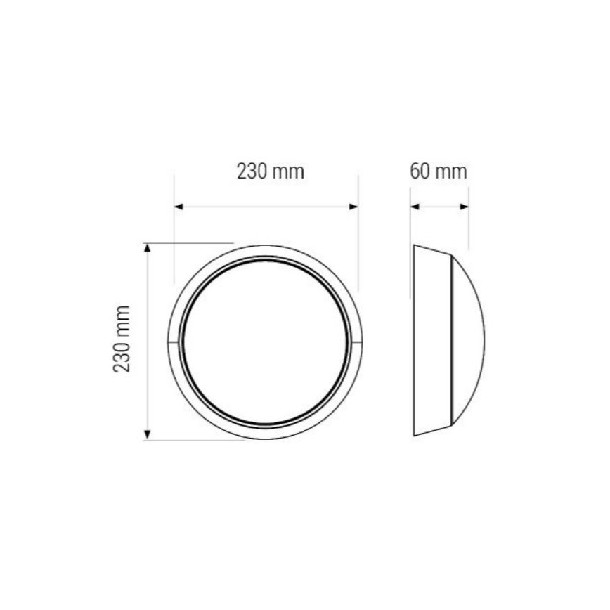 Стельовий LED світильник LED/11W/230V IP40
