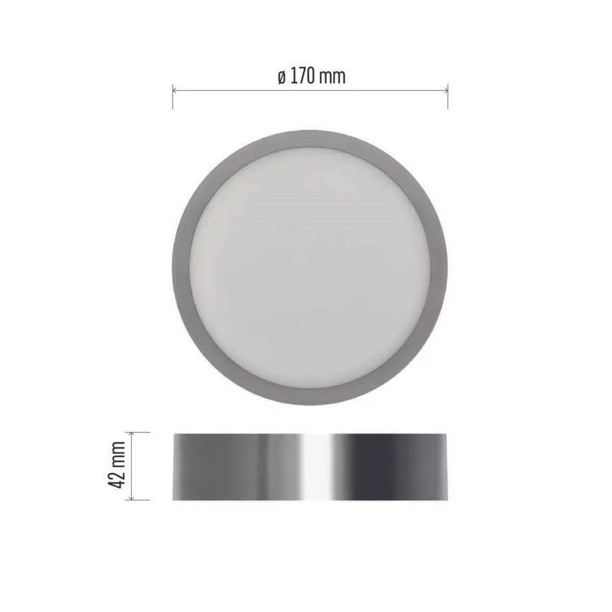 Стельовий LED світильник NEXXO LED/12,5W/230V 3000/3500/4000K діаметр 17 см матовий хром