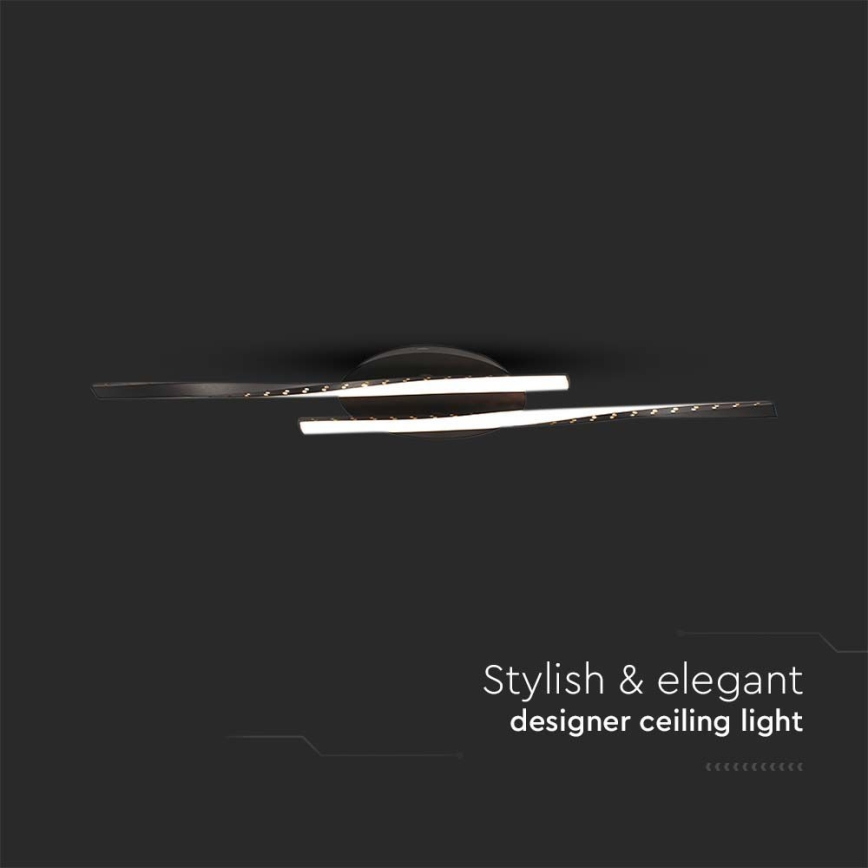 Стельовий LED світильник LED/12W/230V 3000K 94,5 см чорний