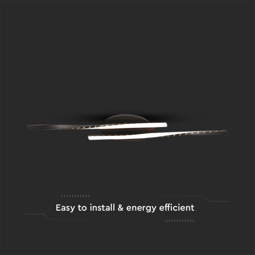 Стельовий LED світильник LED/12W/230V 3000K 94,5 см чорний