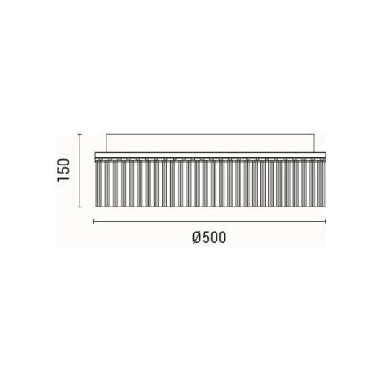 Стельовий LED світильник LED/18W/230V 3000K