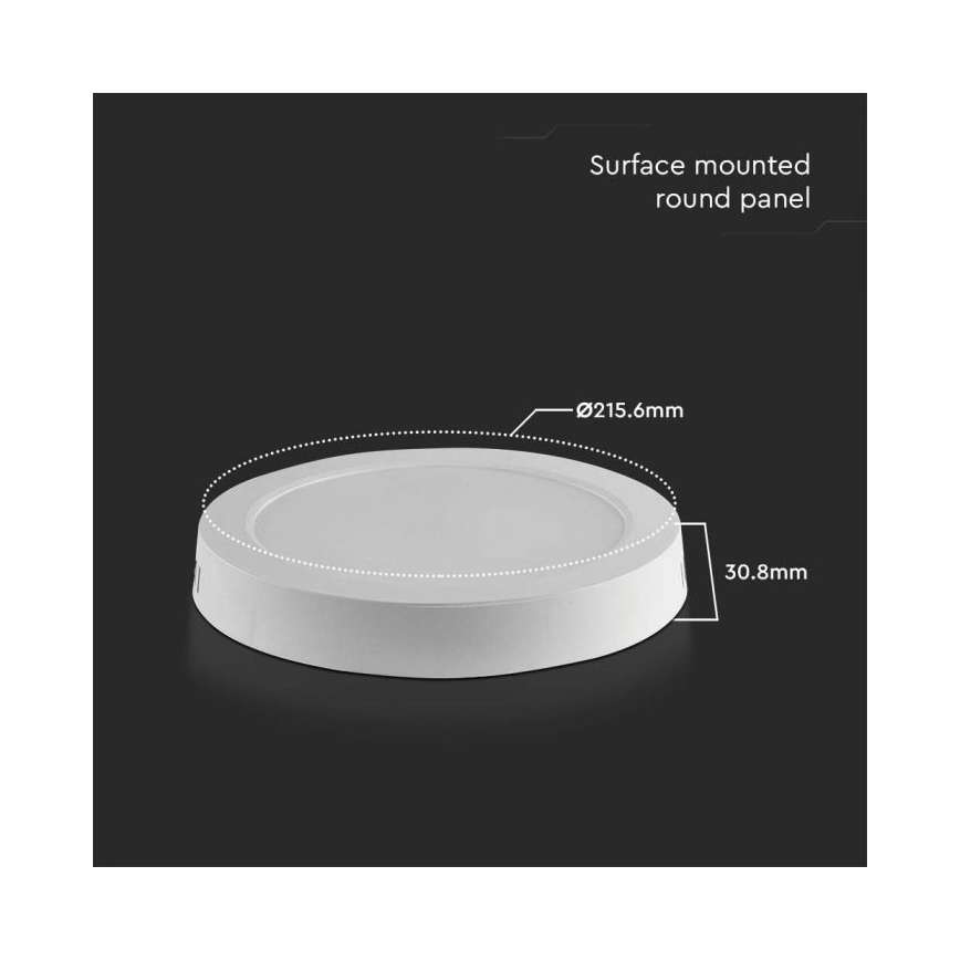 Стельовий LED світильник LED/18W/230V 6500K