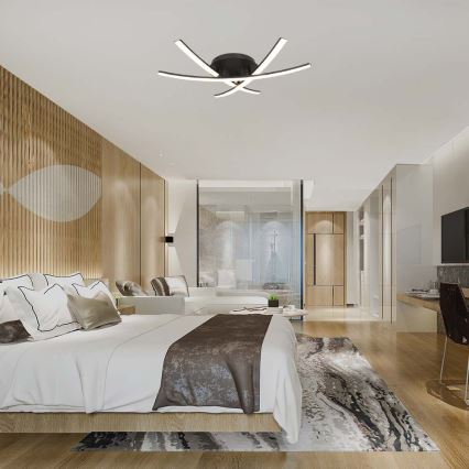 Стельовий LED світильник LED/20W/230V 3000K чорний