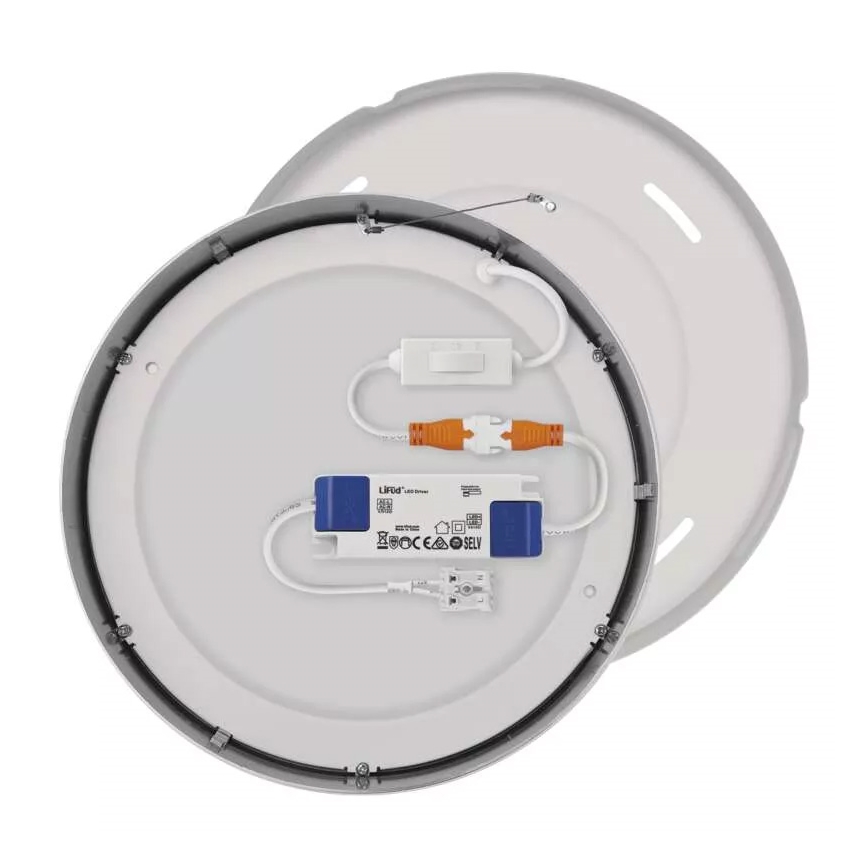 Стельовий LED світильник NEXXO LED/21W/230V 3000/3500/4000K діаметр 22,5 см глянцевий хром