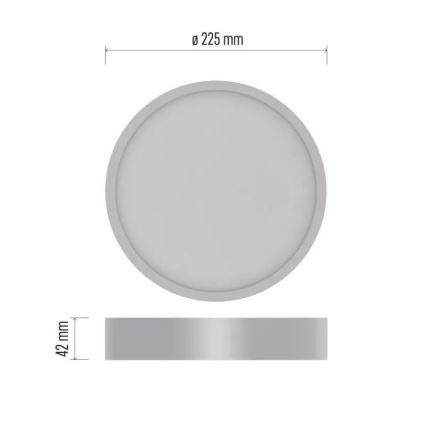 Стельовий LED світильник NEXXO LED/21W/230V 3000/3500/4000K ⌀ 22,5 см білий