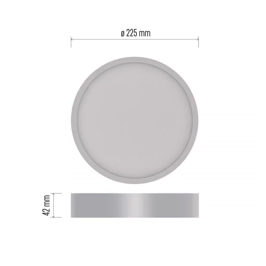 Стельовий LED світильник NEXXO LED/21W/230V 3000/3500/4000K ⌀ 22,5 см білий