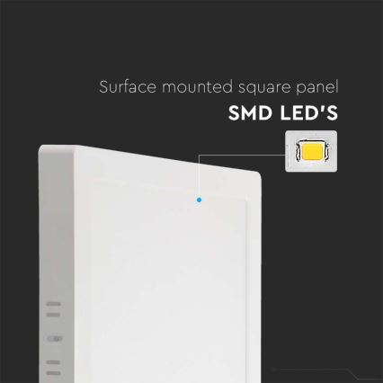 Стельовий LED світильник LED/24W/230V 3000K 28,7x28,7 см білий