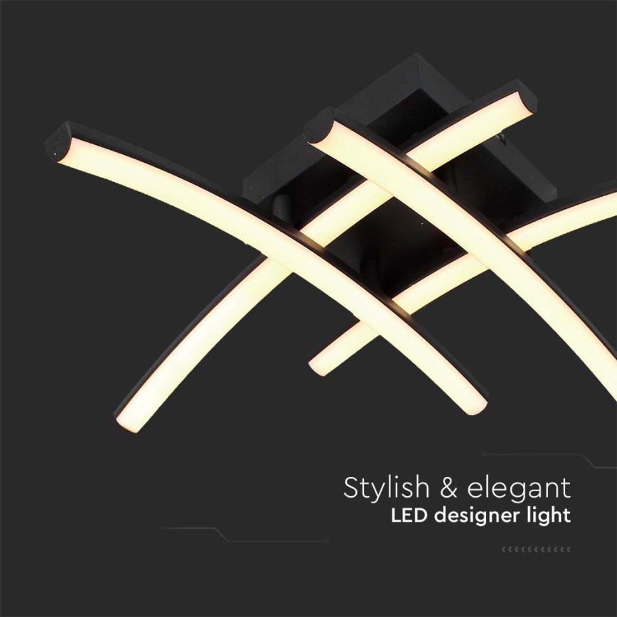 Стельовий LED світильник LED/24W/230V 3000K чорний