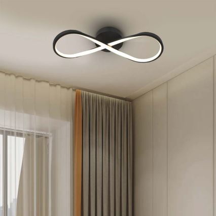 Стельовий LED світильник LED/24W/230V 3000K чорний