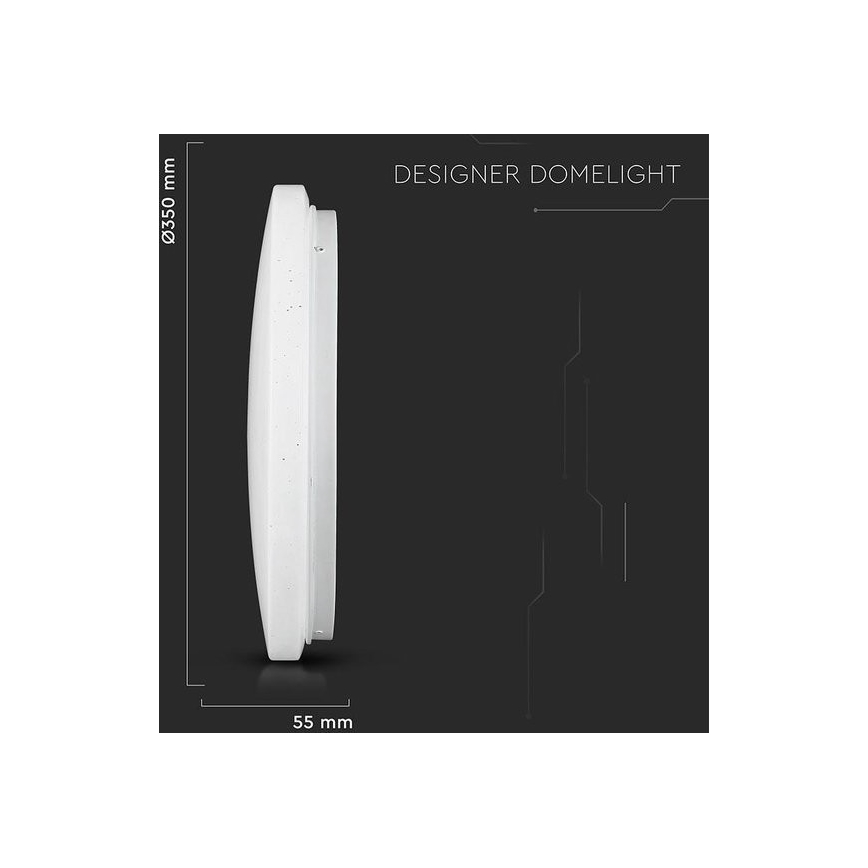 Стельовий LED світильник LED/24W/230V 35 см