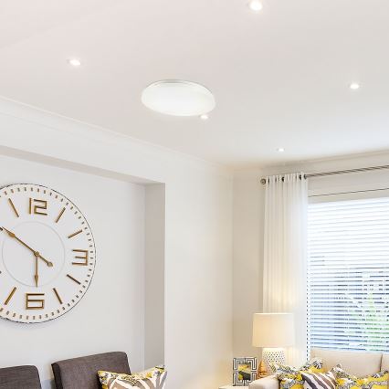 Стельовий LED світильник LED/24W/230V 35 см молочний