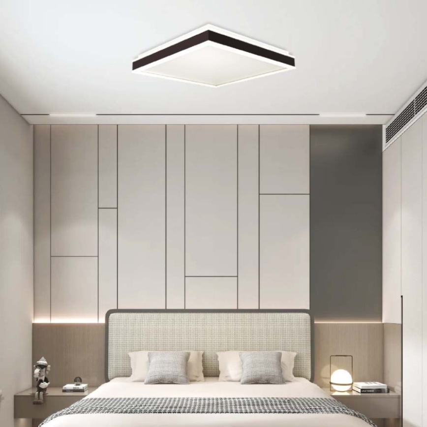 Стельовий LED світильник LED/24W/230V 4000K 45x45 см чорний