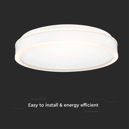 Стельовий LED світильник LED/24W/230V 4000K білий