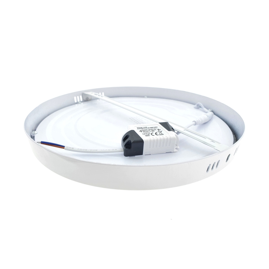 Стельовий LED світильник LED/24W/230V 4200K діаметр 28,5 см білий