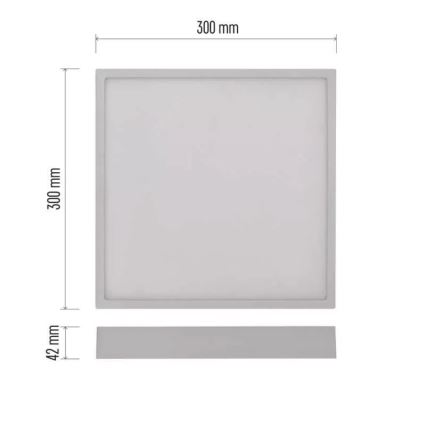 Стельовий LED світильник NEXXO LED/28,5W/230V 3000/3500/4000K 30x30 см білий