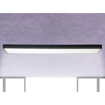 Стельовий LED світильник LED/32W/230V 4000K 120x13 см чорний