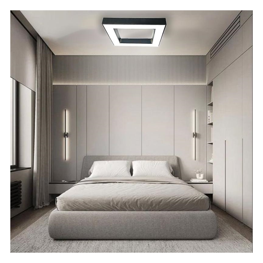 Стельовий LED світильник LED/55W/230V 4000K 80x80 см