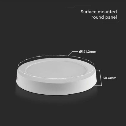 Стельовий LED світильник LED/6W/230V 3000K білий