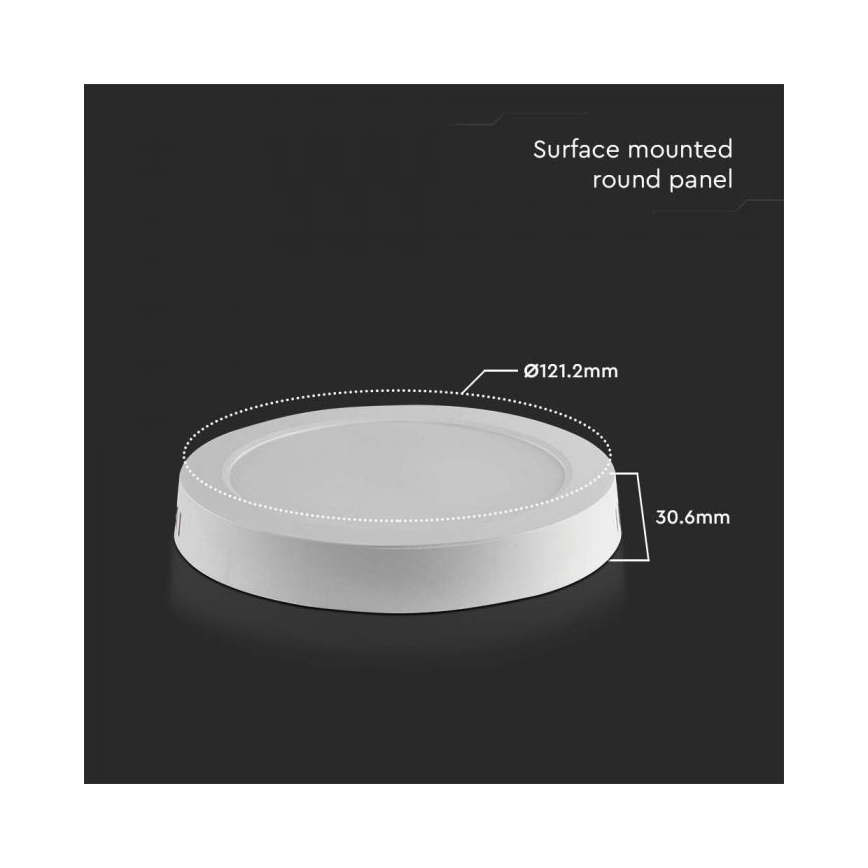 Стельовий LED світильник LED/6W/230V 6500K білий