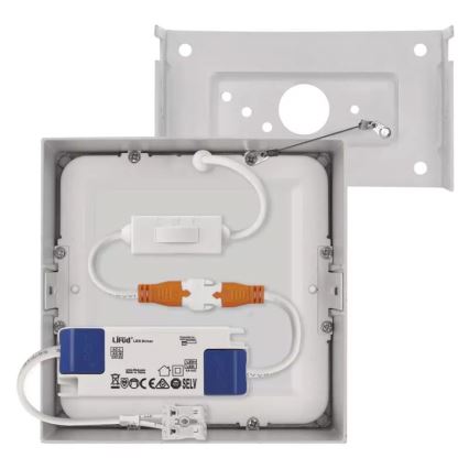 Стельовий LED світильник NEXXO LED/7,6W/230V 3000/3500/4000K 12x12 см білий