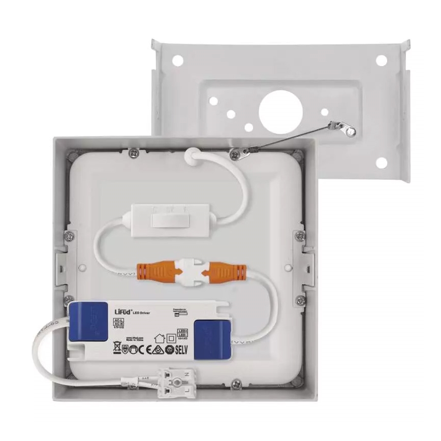 Стельовий LED світильник NEXXO LED/7,6W/230V 3000/3500/4000K 12x12 см білий