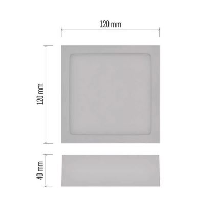 Стельовий LED світильник NEXXO LED/7,6W/230V 3000/3500/4000K 12x12 см білий