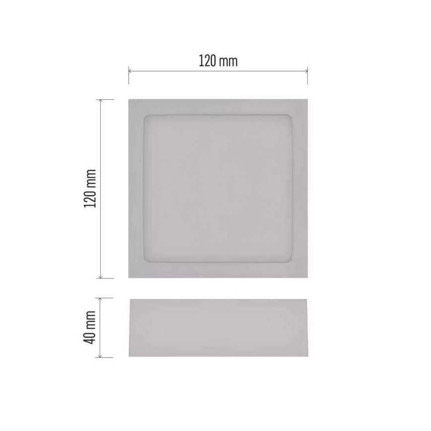 Стельовий LED світильник NEXXO LED/7,6W/230V 3000/3500/4000K 12x12 см білий