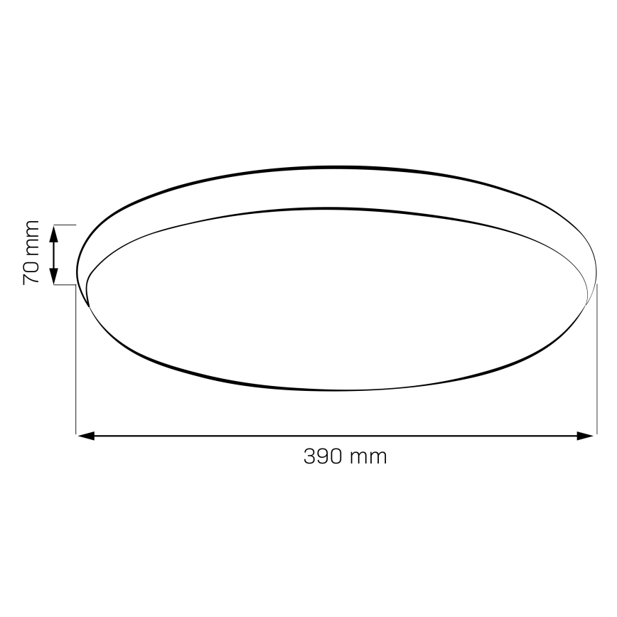 Стельовий LED світильник LIBRA LED/24W/230V 4000K Ø 39 см глянцевий хром