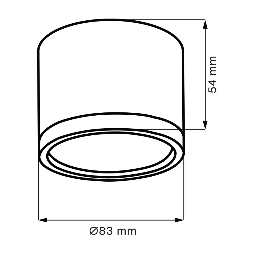 Стельовий LED світильник MIRELLA 1xGX53/6W/230V чорний/золотий