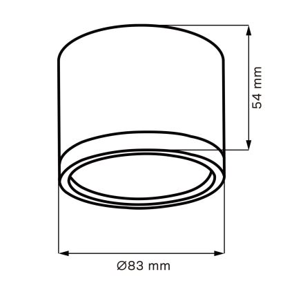 Стельовий LED світильник MIRELLA 1xGX53/6W/230V матовий хром