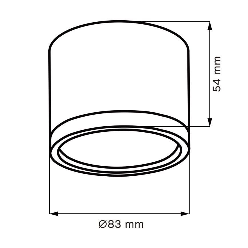 Стельовий LED світильник MIRELLA 1xGX53/6W/230V матовий хром