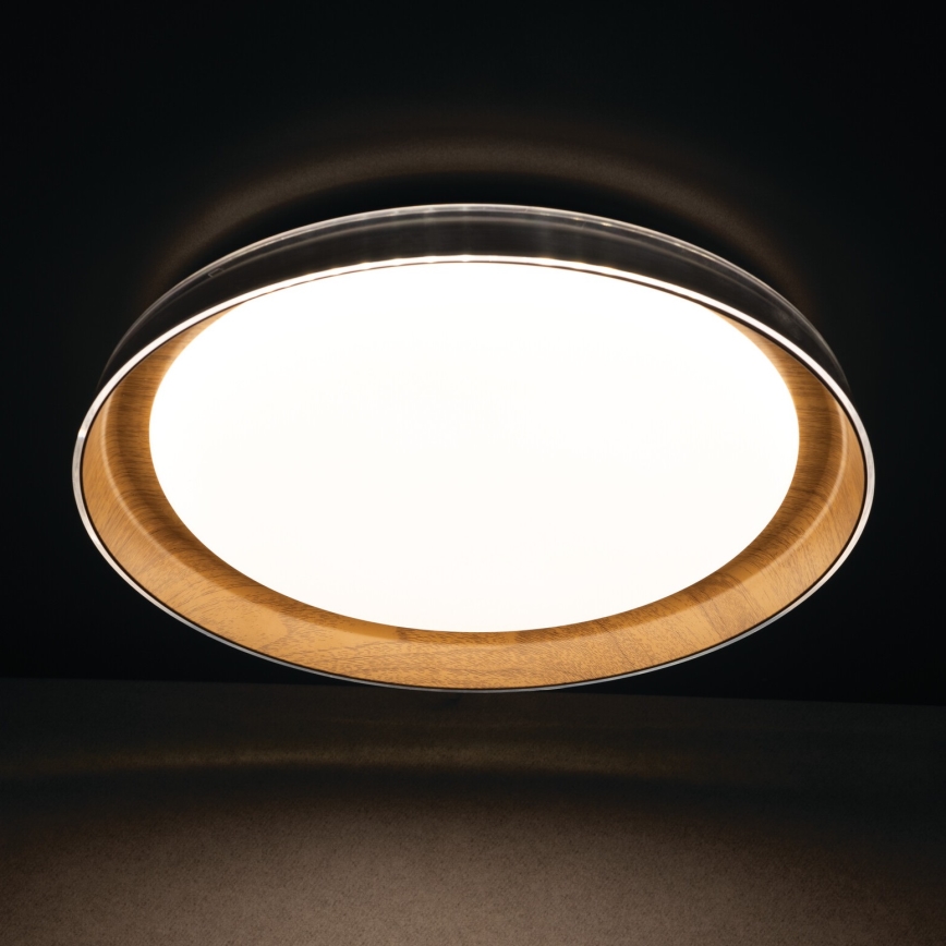 Стельовий LED світильник NIFU LED/17,8W/230V діаметр 43 см білий/коричневий