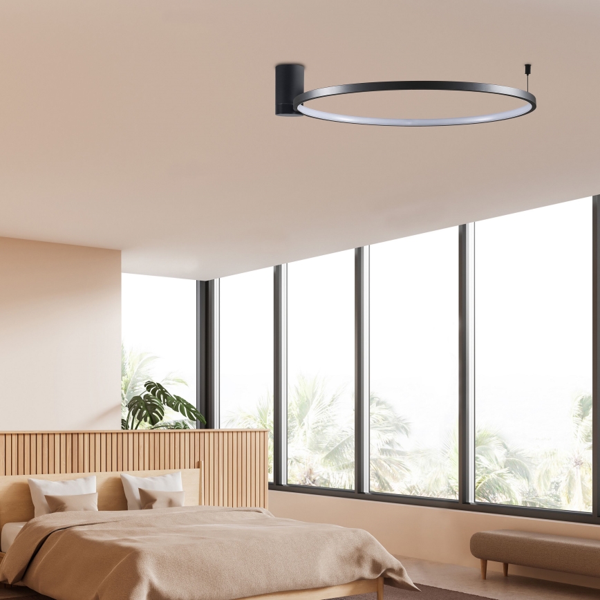 Стельовий LED світильник NOEMI LED/20W/230V 4000K діаметр 50 см чорний