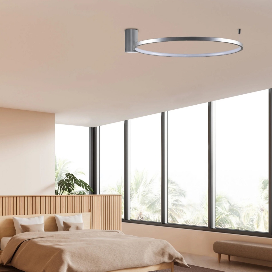 Стельовий LED світильник NOEMI LED/20W/230V 4000K діаметр 50 см матовий хром