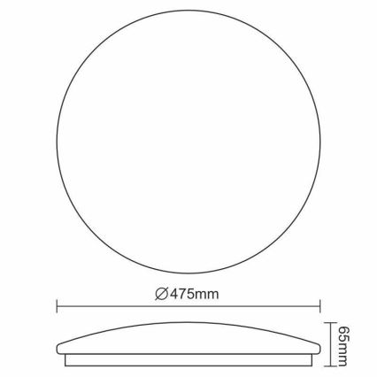 Стельовий LED світильник OPAL LED/48W/230V 4000K