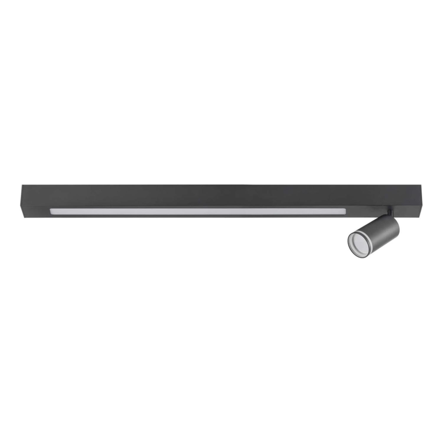 Стельовий LED світильник PARIS LED/24W/230V + 1xGU10/10W чорний