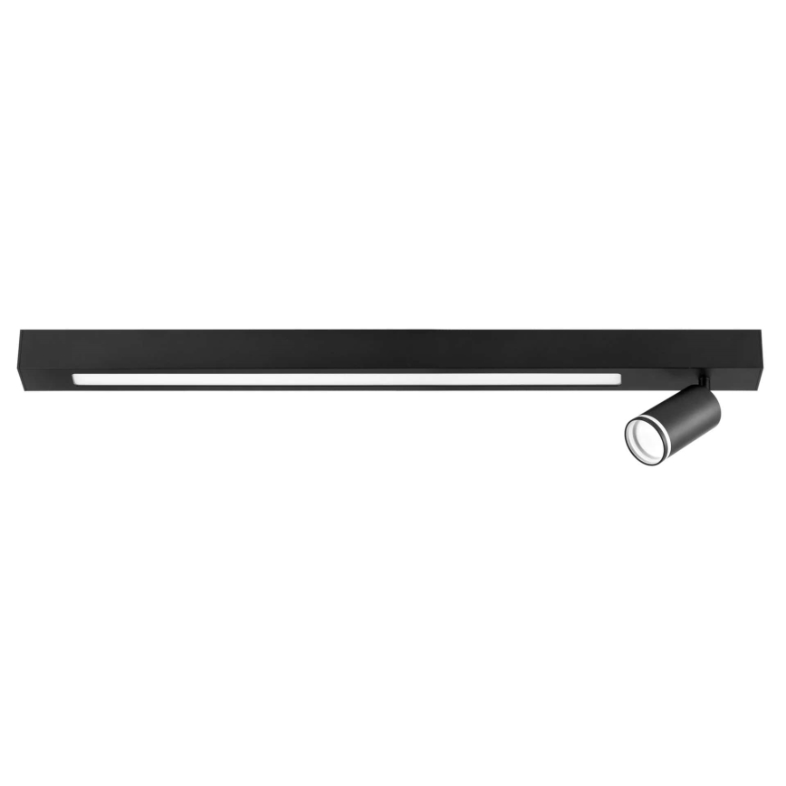 Стельовий LED світильник PARIS LED/24W/230V + 1xGU10/10W чорний