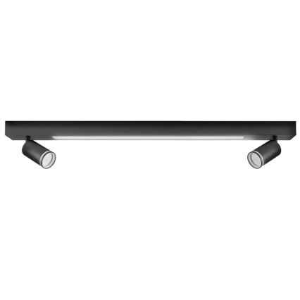 Стельовий LED світильник PARIS LED/24W/230V + 2xGU10/10W чорний