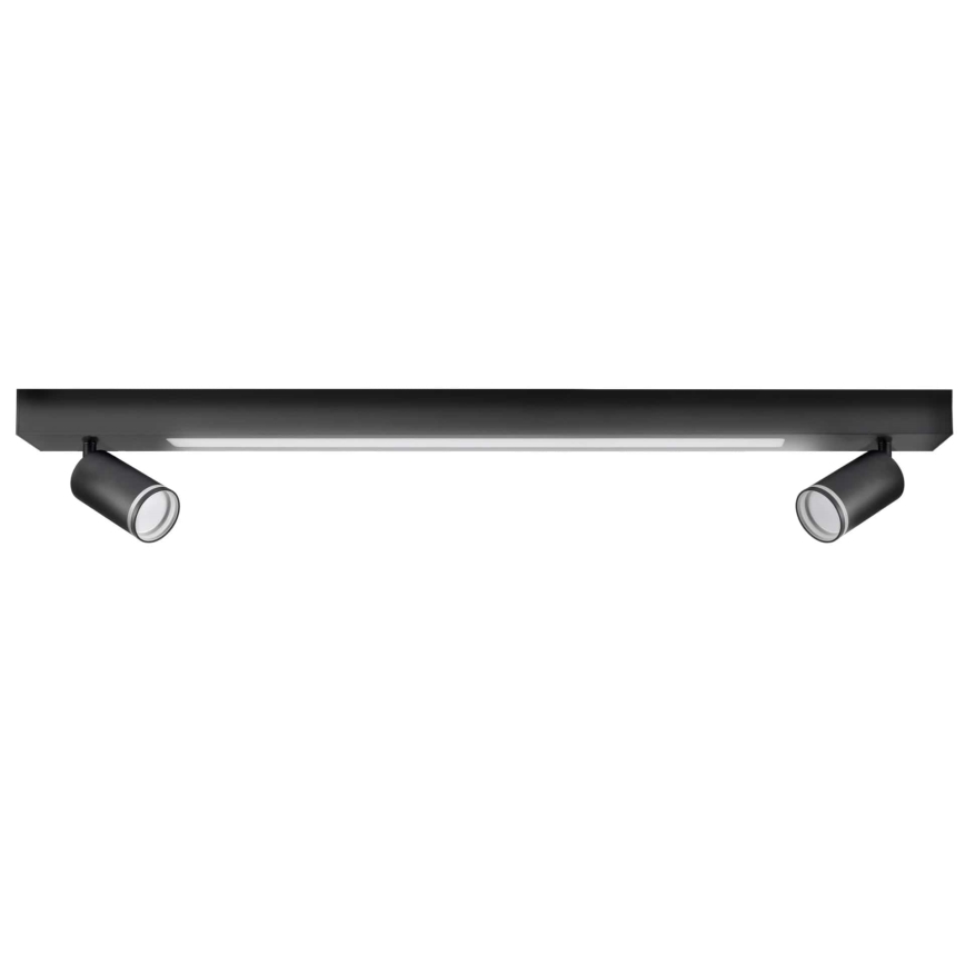 Стельовий LED світильник PARIS LED/24W/230V + 2xGU10/10W чорний
